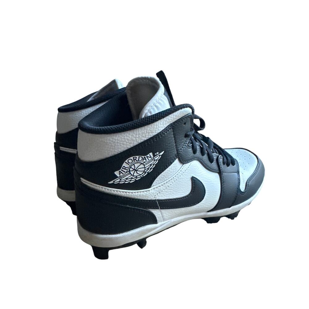 Jordan 1 Retro Men’s MSC High Baseball Panda Cleats SZ 11 - Picture 3 of 9